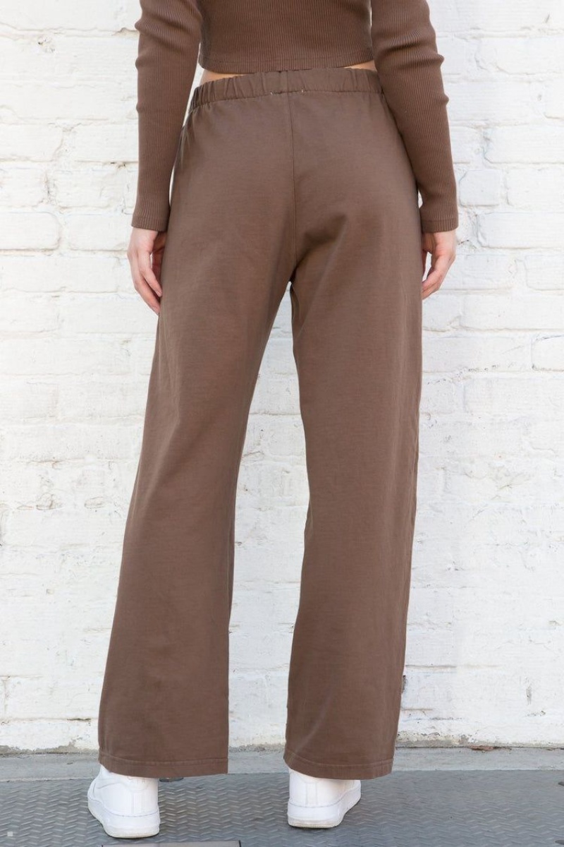 Pantalon Survêtement Brandy Melville Anastasia Marron | XCZ-30724769